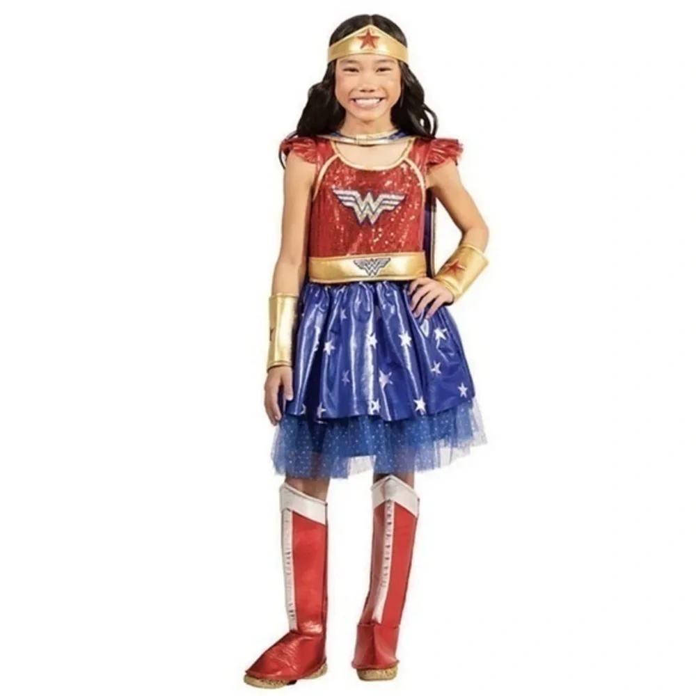 NWT Wonder Woman Tutu Dress Costume Wonder Woman sequin costume halloween costum